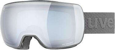 Лижна маска Uvex Compact FM унісекс, універсальний розмір, матова сірий/сріблясто-блакитний
