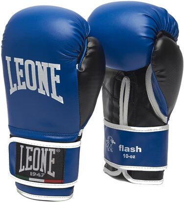 Дитячі боксерські рукавички LEONE 1947 Junior Flash, сині, 4 OZ, GN083J, універсальні