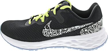 Дитячі кросівки Nike Revolution 6 NN JP, чорні/білі/лимонні, розмір 37.5 EU