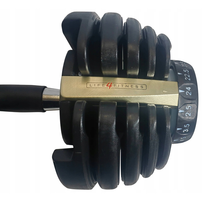 Регульовані чавунні гантелі Life4Fitness 1 x 24 кг