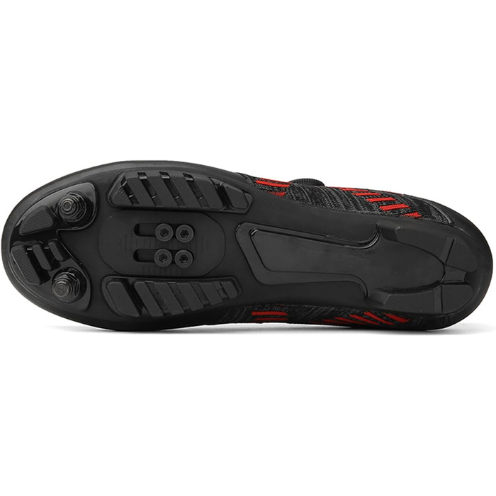 Чоловічі велотуфлі для шосе та MTB: дихаючі кросівки для велосипеда, сумісні з SPD, білі (39 EU, чорний)