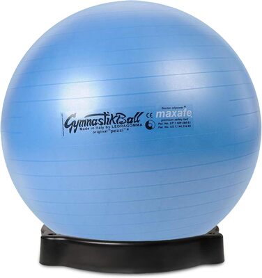 PEZZI Pezziball MAXAFE з підставкою для м'яча: фітнес-м'яч для занять спортом та фітнесом, зелений (53 см)