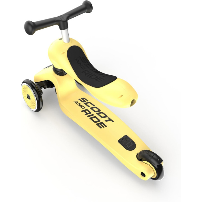 Kickboard Highway Kick 1 Scoot & Ride 2-в-1 з сидінням (жовтий)
