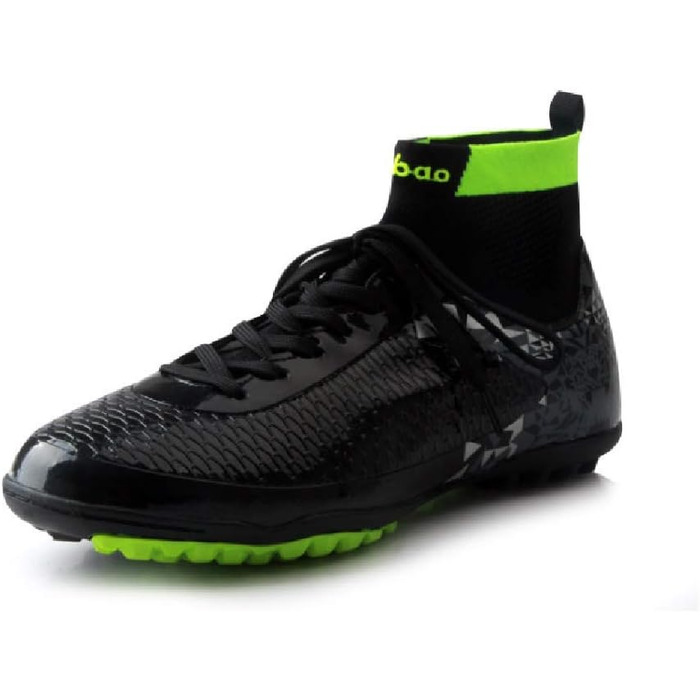 Дитячі футбольні бутси Msport – чорні, розмір 44 EU, модель Mod2 – антиковзаючі, дихаючі