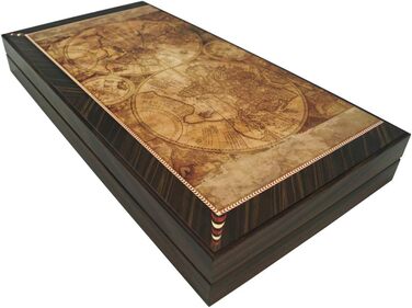 Настільна гра нарди дерев'яні PrimoLiving Deluxe Globe XL 41x41,5 см
