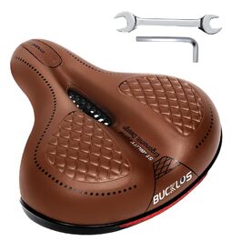Велосідельний гелевий широкий коричневий: комфортний, дихаючий, амортизуючий для велосипеда