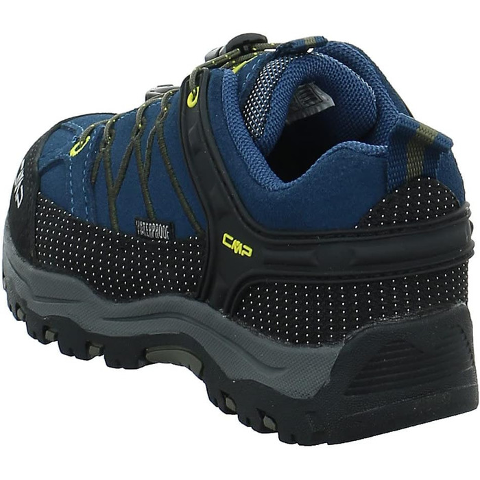 Дитячі трекінгові черевики CMP Rigel Low WP, унісекс, блакитно-жовті, 33 EU