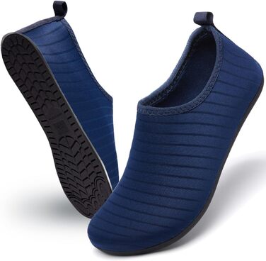 Водні черевики для плавання та відпочинку на пляжі - чоловічі та жіночі (43 EU, сині смужки)