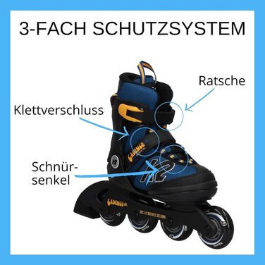 Інлайнери K2 для хлопчиків, розмір EU 29-34 (10-1 UK, 11-2 US)