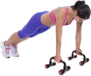 Підставки для віджимань CampTeck U6664 з пінопластовими ручками для силових тренувань, пресу, фітнесу та нарощування м'язів - 1 шт.