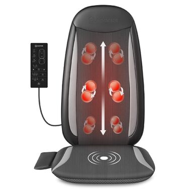 Масажне сидіння Comfier з функцією Shiatsu для шиї та спини, з підігрівом, для офісу та дому