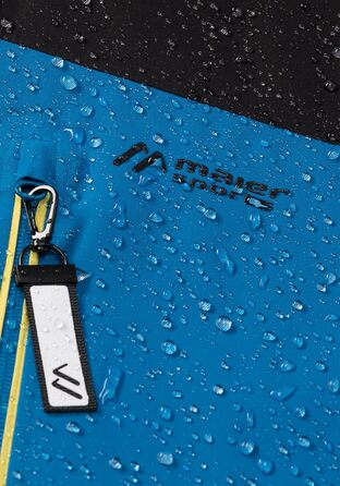 Чоловіча гірськолижна куртка Maier Sports Beskid 60 Black/Imperial Blue: водонепроникна, дихаюча, з 4-стороннім стретчем та утепленням mTHERM