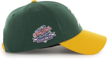 Кепка бейсболка 47 Brand Boston Red Sox чорна, регульована, зелений козирок - MLB Snapback