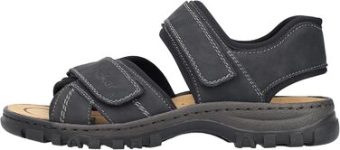 Чоловічі сандалії Rieker, розмір 42 EU, чорного кольору