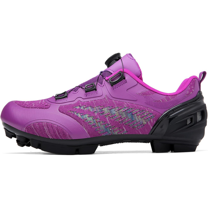 Жіночі велотуфлі для MTB, Mountainbike, сумісні з SPD, дихаючі, фіолетові (42 EU)