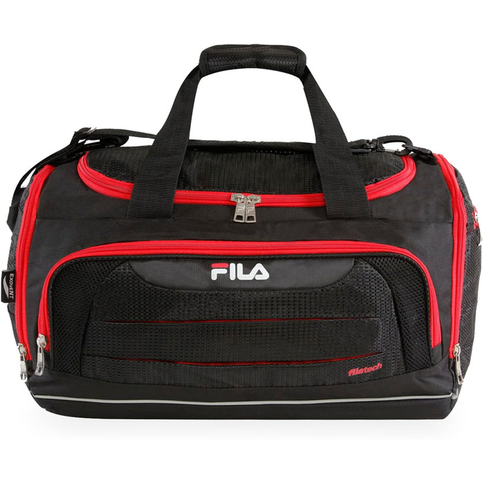 Спортивна сумка FILA Cypress Unisex, маленька сумка для спорту та тренувань, Onyx/Red (один розмір)