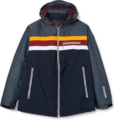 Killtec чоловіча куртка для катання на лижах Tirano Mn - функціональна куртка з відстібаною капюшоном та снігозахистом (M, темно-синій)