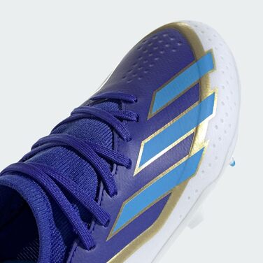 Дитячі футбольні бутси adidas X Crazyfast Messi League для твердого поля, 35 EU, кольори: Lucid Blue, Blue Burst, Cloud White