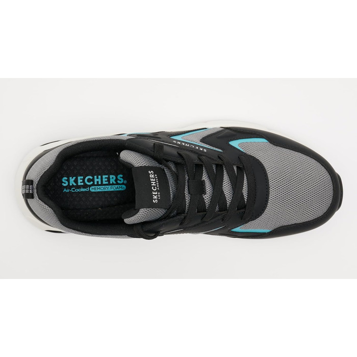 Чоловічі кросівки Skechers UNO Evolve Absolute Air - чорний, аква (44 EU)