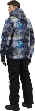 Чоловічий зимовий кіакун (комбінезон) для сноуборду та активного відпочинку, вітронепроникний, колір: кобальтовий (чорний), розмір XXL