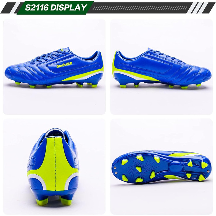 Дитячі футбольні бутси FG для хлопчиків та дівчаток, розмір 31 EU, S2116, блакитні