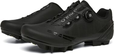 Велосипедні кросівки MTB для чоловіків та жінок, сумісні з SPD, унісекс, чорні (47 EU)