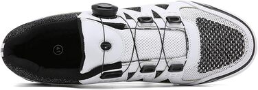 Велотуфлі MTB для чоловіків та жінок, сумісні з SPD, з клітами, дихаючі, зносостійкі, білі (43 EU)