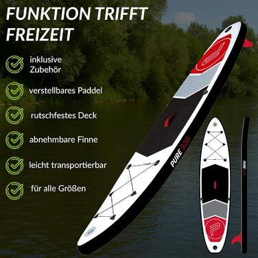 Надувний SUP Stand Up Paddle Board (150 кг) з комплектом: насос, весло, рюкзак, фініш, страховка, для водних видів спорту та паділінгу