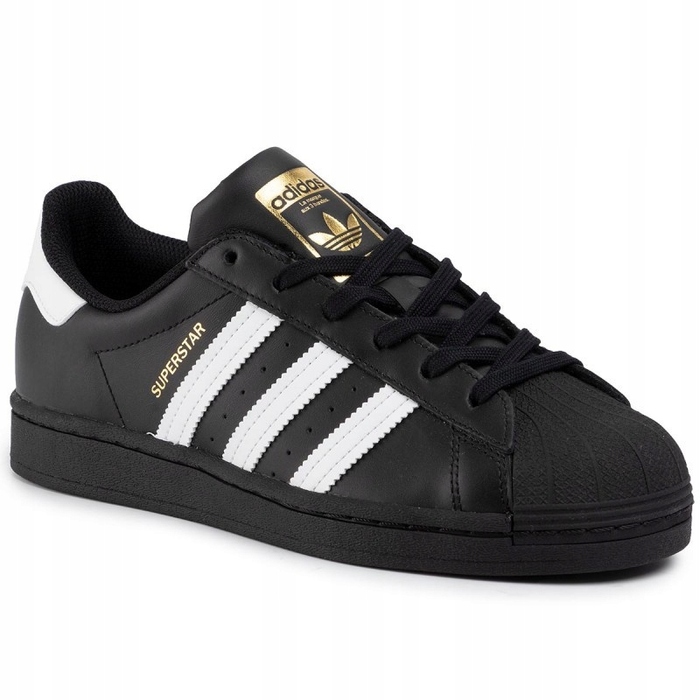 Кросівки adidas Superstar чорні/білі EG4959 шкіряні, розмір 40 2/3