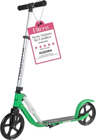 Самокат HUDORA BigWheel Pure алюмінієвий, складаний, до 100 кг, з підніжкою, для дорослих і підлітків