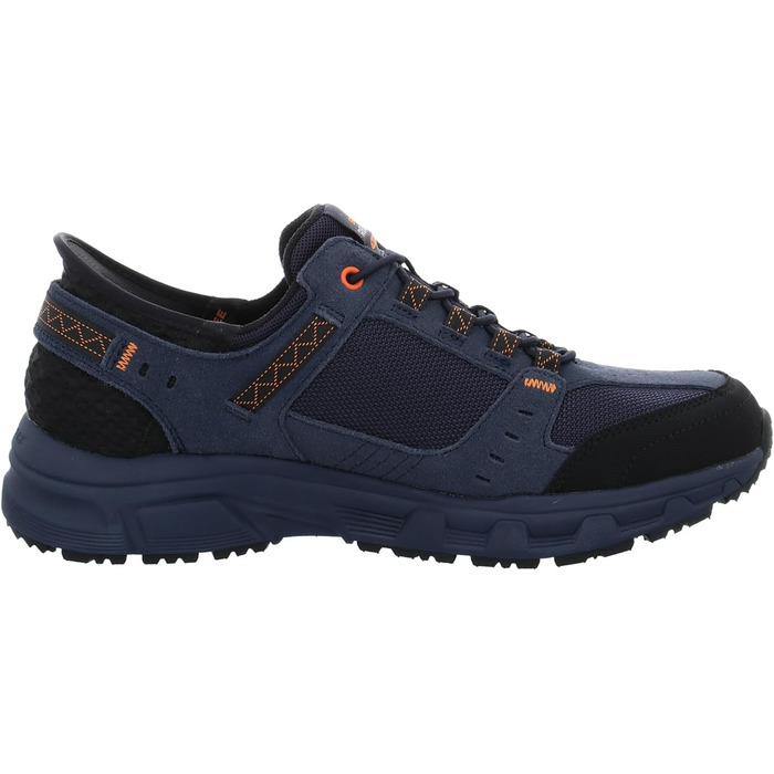 Чоловічі кросівки Skechers Oak Canyon Consistent Winne Hands Free - Navy Leather Textile Orange Trim
