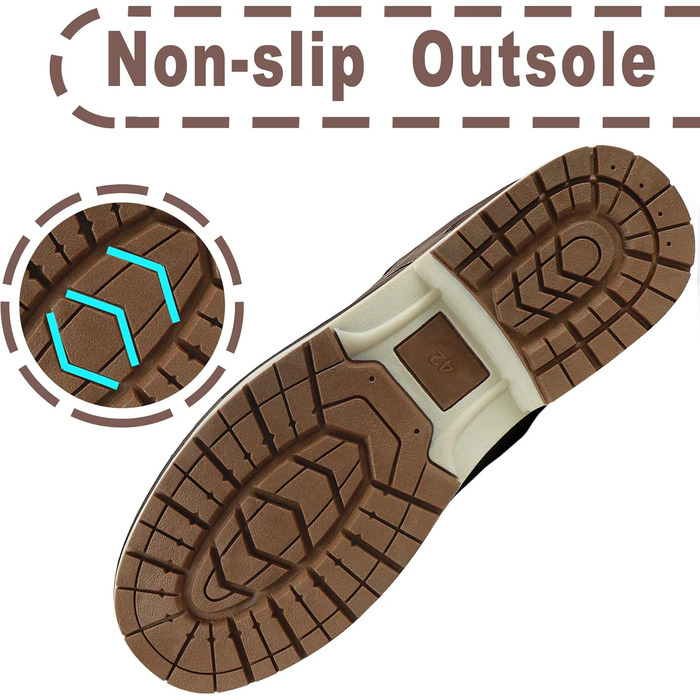 Чоловічі зимові черевики CC-Los з теплим підкладком. Зручні, неслизькі, розмір 40-48 EU, колір коричневий