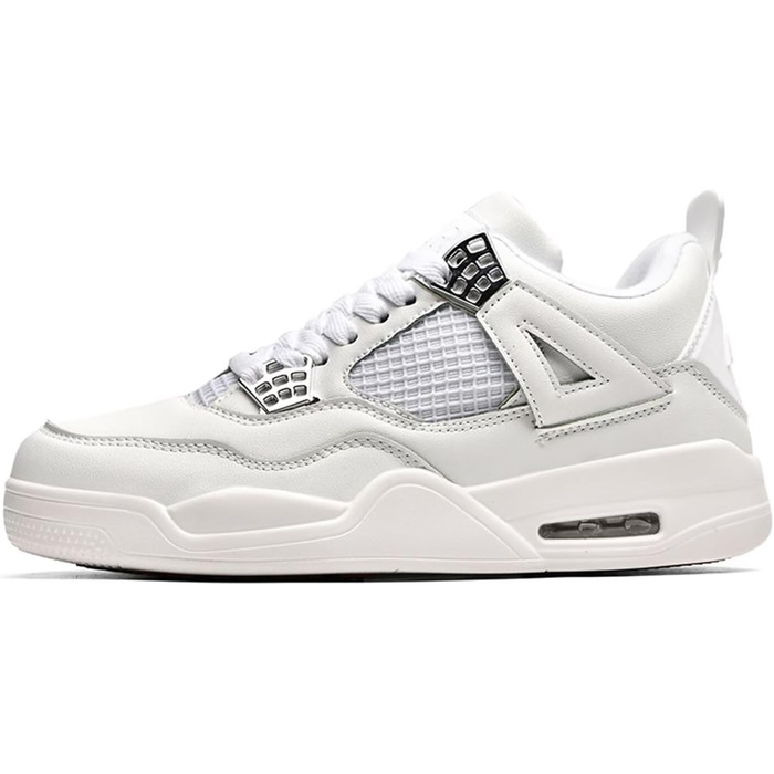 Кросівки Marbury Air 4 Retro - чоловічі та жіночі, для скейтбордингу, бігу, ходьби, баскетболу, спорту, з повітряною подушкою, білі та сірі (37 EU, 3 шт.)