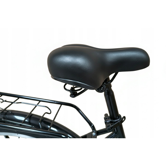 Міський велосипед Dallas Bike, чорний, 28 дюймів, сталевий, 1 швидкість