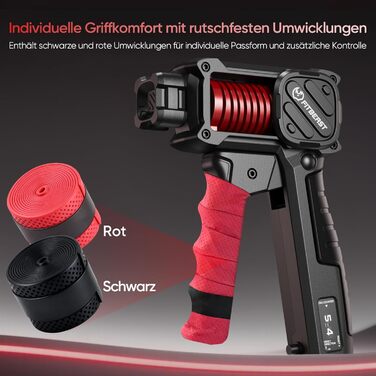 FitBeast Griffkrafttrainer 30–130LB з лічильником – регульований тренажер для рук чоловіків з великими руками, ергономічна ручка, тренування вдома та в офісі