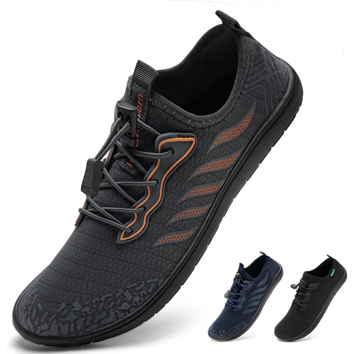 Шкарпетки для плавання IceUnicorn: шкарпетки для басейну, аквашузи для жінок та чоловіків, швидковисихаючі, для серфінгу, білі, помаранчеві, сірі в горошок (40 EU)