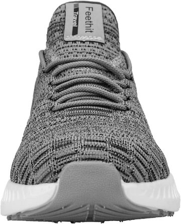 Жіночі кросівки Feethit для бігу, тренувань та прогулянок. Легкі, дихаючі, з гумовою підошвою. Білі, чорні, сірі (38 EU)