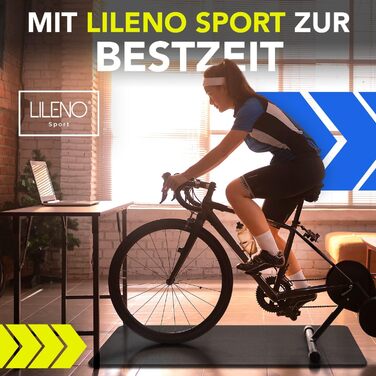 LILENO SPORTS захисний килимок для підлоги 8 мм – міцний фітнес килимок під тренажери, бігову доріжку, крос-тренер, роликовий тренажер, для йоги 60x180 см