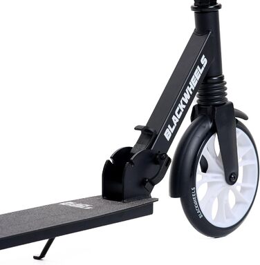Самокат міський BLACKWHEELS Zoom City-Scooter 200мм, алюмінієвий, з амортизатором, складаний, регульований кермо, чорно-білий