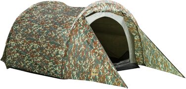 Намет GRAND CANYON Robson 2 Camouflage: Легкий тунельний намет для 2 осіб з тамбуром, водонепроникний, міцний та компактний. Ідеально для трекінгу, кемпінгу та байкпакінгу.