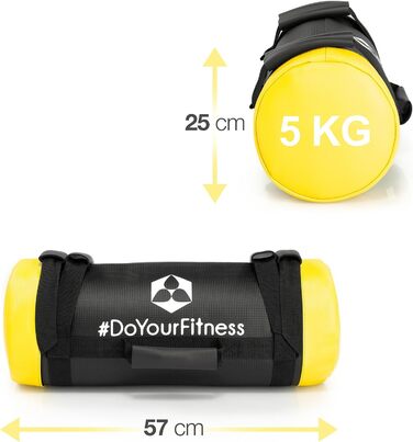 Фітнес мішок Power Bag Carolous 5-30 кг для функціонального тренування, силових і кардіо вправ, нейлонова оболонка з посиленими швами