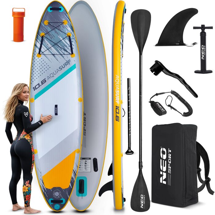 Надувний SUP Neo-Sport Stand Up Paddle Board 10.6 (Aquasurf) - Комплект з аксесуарами