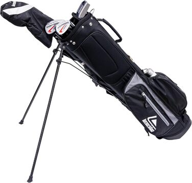 Чорний/сріблястий гольф-стенд Longridge на 6 голів, 6'