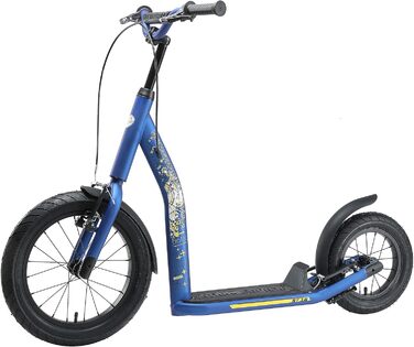 Самокат дитячий STAR SCOOTER City Kick Scooter 16 дюймів, з пневматичними колесами, регульована висота, блакитний