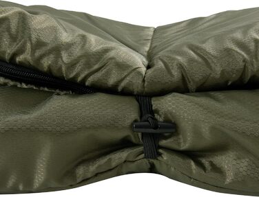 Сплячий мішок PO PO BEAR Zero Degree для дорослих, 100% бавовняний фланель, великий, 84' x 40', ліва блискавка (84' x 40' права блискавка, зелений)