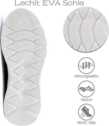 Жіночі кросівки для бігу та занять спортом: бігові, тенісні, для фітнесу та прогулянок (36 EU, чорно-білі)