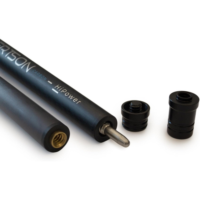 К'ю для більярду Robertson Carbon Break & Jump HiPower, Profi Anstoß Cue 2-TLG та 3-TLG для максимальної потужності та точності, 13 mm наконечник, Quick Joint, 3-секційний
