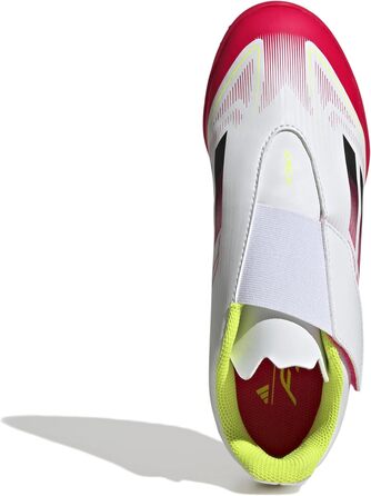 Дитячі футбольні бутси adidas F50 Club Hook and Loop для штучного поля, 32 EU, білий/чорний/жовтий