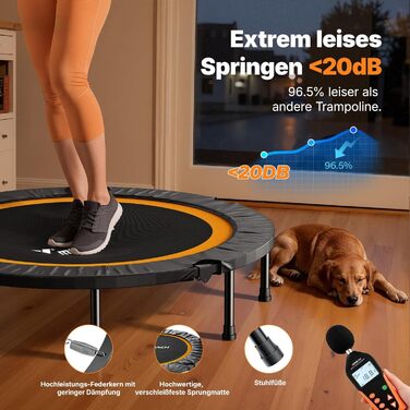 Міні-трамплін MERACH 102/122 см - фітнес-трамплін, до 150 кг, без ручки