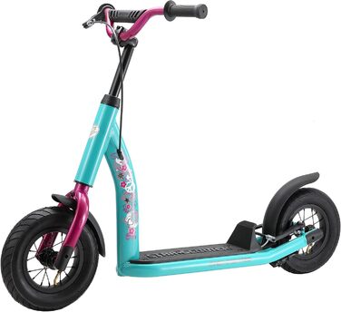 Дитячий самокат STAR SCOOTER з надувними колесами 10 дюймів, для дітей від 5 років, міський, регульована висота, нове покоління